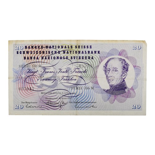 Svizzera banconota franchi - svizzera,