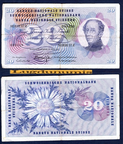 Suisse francs 5 - 20, 15/5/1968