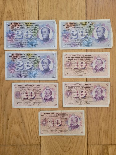 Suisse lot billets x 20 - x,