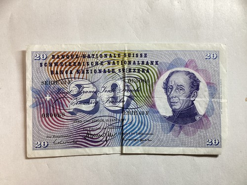 Billet francs suisse 1969 - 20,