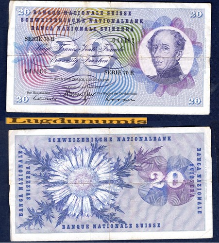 Suisse francs 1 - 20, 5/1/1970