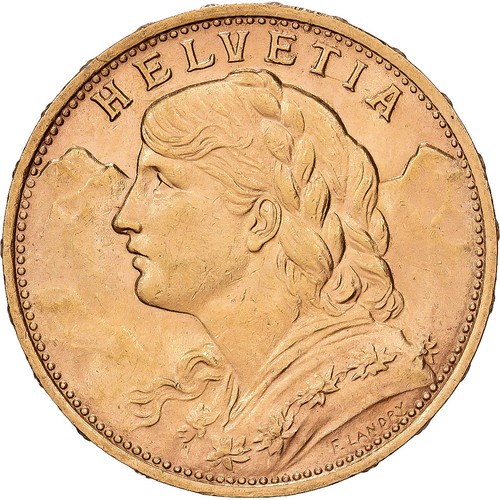 Suisse francs 1922 - 20, francs,