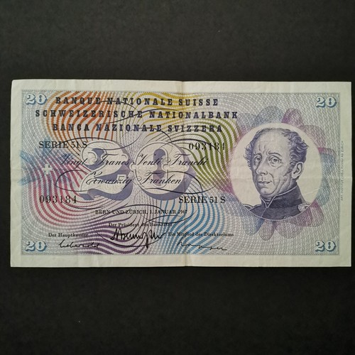 Billet francs suisse serie - billet,