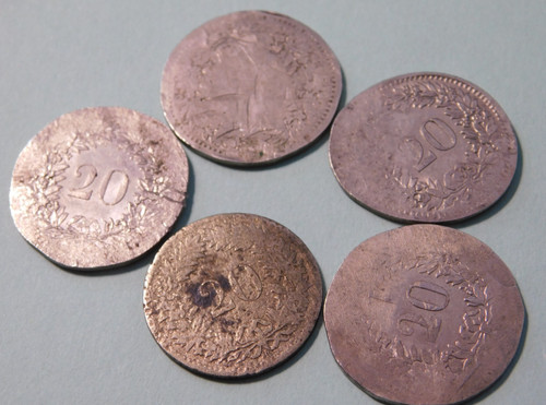 Lot monnaie ecrasée - 5,