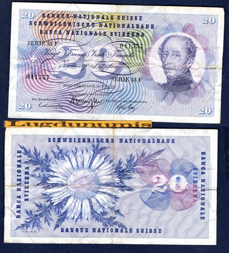 Suisse francs 6 - suisse, 20