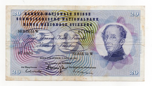 Billet suisse 20 francs - billet, ,