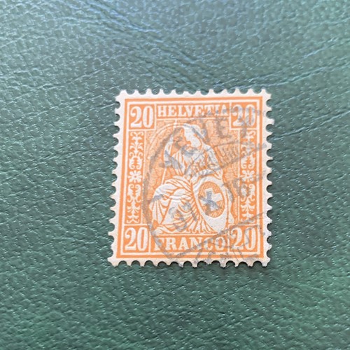 Francobollo svizzero helvetia - francobollo,