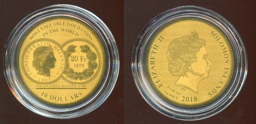 Isole salomone dollari oro - isole, $10