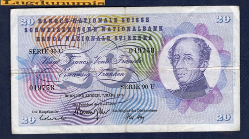 Suisse francs 7 3 1973 - francs, 7/3/1973
