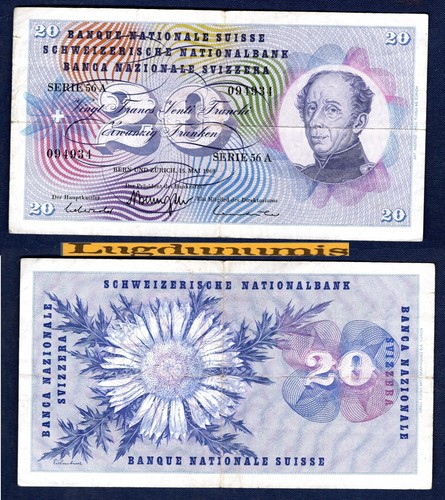 Suisse francs 5 1968 - 20, 15/5/1968