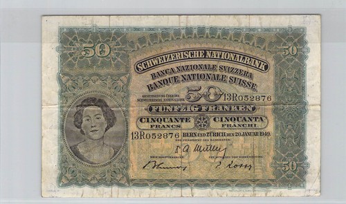 Suisse francs 1949 n - 50, n°