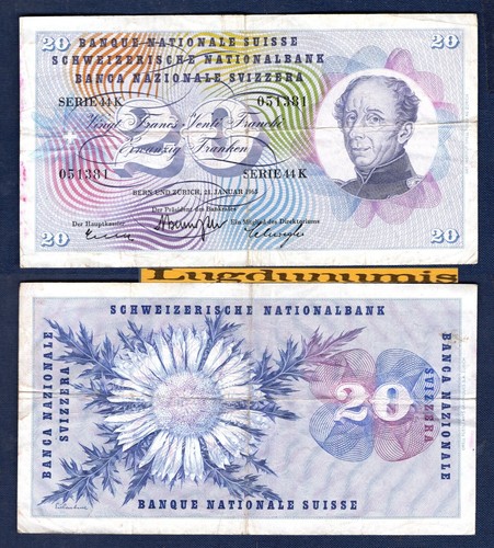 Suisse francs 1 - 20,