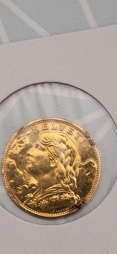 Francs suisse 1915 or - b,