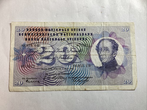 Billet francs suisse 1954 - -,