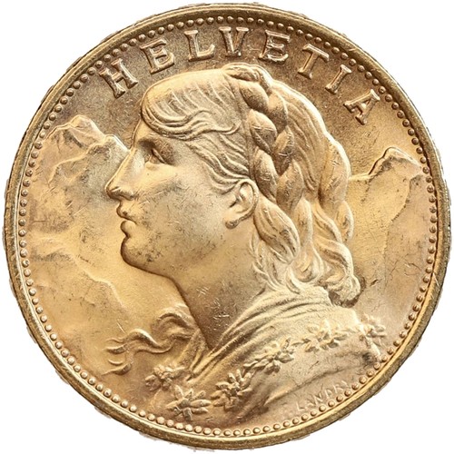 Francs vreneli suisse - -,