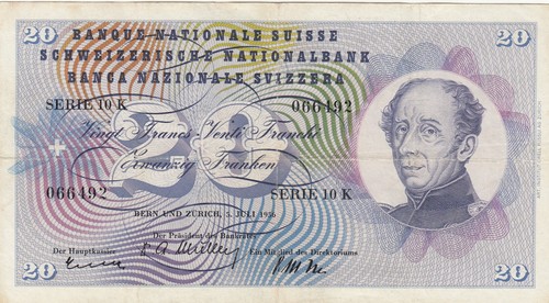 Suisse francs - 20,