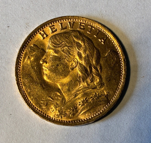 Pieces francs or suisse - de,