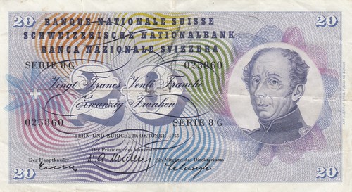 Suisse francs - 20,